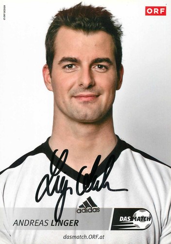 Autografo andreas linger - andreas,