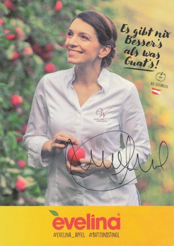 Biglietto autografo eveline - biglietto,