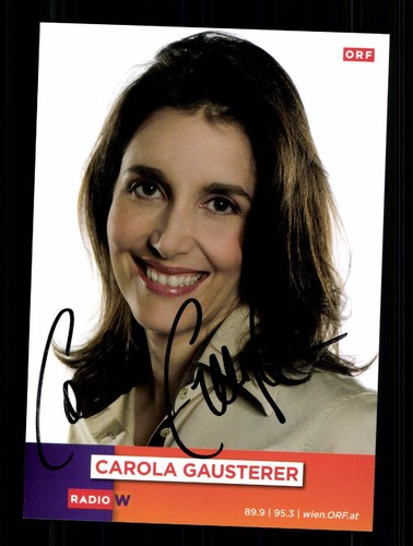 Cartolina autografata carola - autografata,