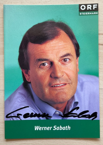 Werner sabath cartolina - sabath,